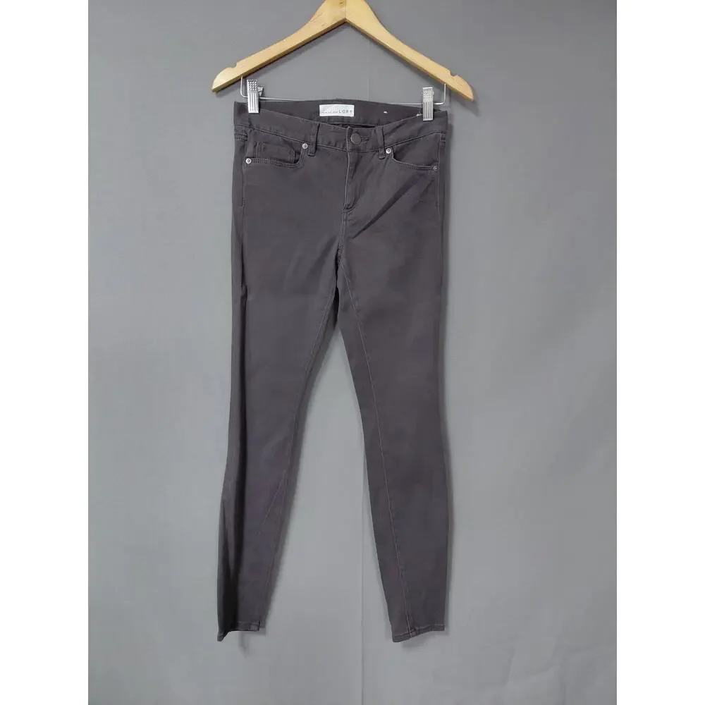 Loft Legging Gray Stretch Pants Women Size 0P